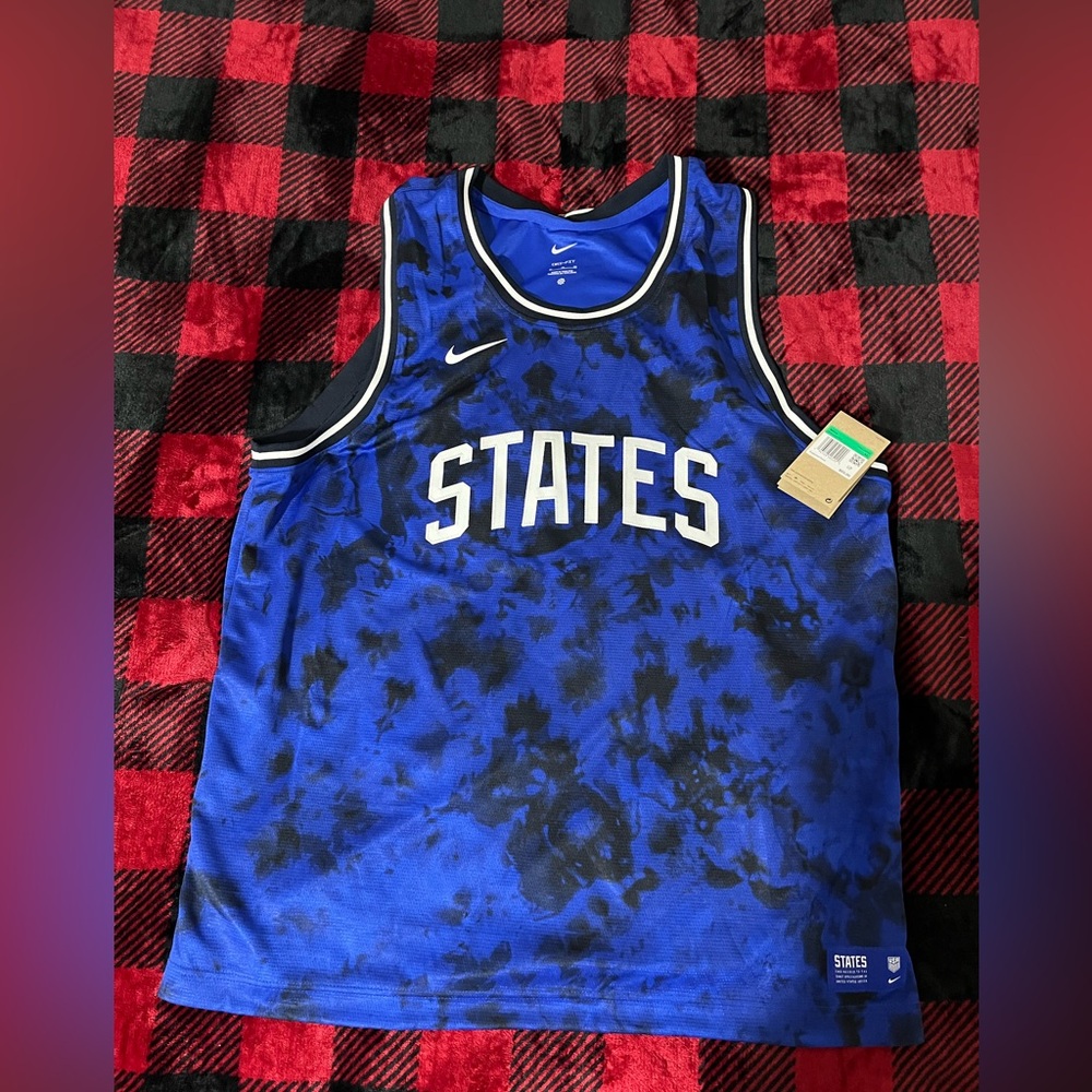 RARE ! NWT Nike Sz S, M, & L USA National Soccer Team Basketball Jersey